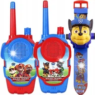 Projektory dla dzieci - PSI PATROL ZESTAW DO ZABAWY ZEGAREK Z PROJEKTOREM CHASE + 2x WALKIE TALKIE - miniaturka - grafika 1