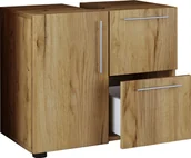 Szafki łazienkowe - Drewniana szafka łazienkowa z szufladą Flandu - miniaturka - grafika 1