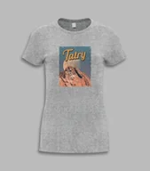 Koszulki i topy damskie - KOSZULKA DAMSKA - Tatry, czas na góry Szary XXL - miniaturka - grafika 1