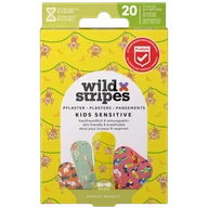 Inne akcesoria do pielęgnacji dzieci - Wild Stripes Kids Sensitive, plastry dla dzieci, Jungle, 20 sztuk - miniaturka - grafika 1