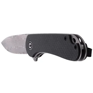 Nóż składany CIVIVI Elementum Flipper Twill Carbon Fiber / Black G10, Damascus (C907DS) - Noże - miniaturka - grafika 6