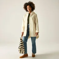 Kurtki i kamizelki sportowe damskie - Regatta Kurtka damska przeciwdeszczowa z membraną Brianka Biały, Rozmiar: 40 - miniaturka - grafika 1