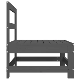 Ogrodowe siedziska środkowe, szare, 2 szt., lita sosna Lumarko! - Sofy ogrodowe - miniaturka - grafika 6