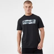 Koszulki męskie - Czarny t-shirt męski Everlast Camo, Rozmiar L - miniaturka - grafika 1