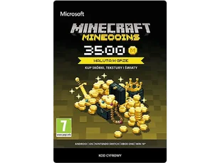 Kod aktywacyjny MICROSOFT Waluta w grze Minecraft Minecoins 3500 monet - Kody i doładowania cyfrowe - miniaturka - grafika 1