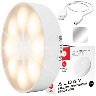 Lampka lampa LED czujnik ruchu zmierzchu nocna Alogy Sensor Light Bezprzewodowa oświetlenie meblowe Światło ciepłe 3000k - Lampy stojące Lampka lampa LED czujnik ruchu zmierzchu nocna Alogy Sensor Light Bezprzewodowa oświetlenie meblowe Światło ciepłe 3000k - Lampy stojące - miniaturka - grafika 16