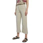 Spodnie damskie - Spodnie damskie Desigual Rita beżowe szerokie -S - miniaturka - grafika 1