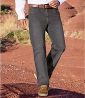 Spodnie męskie - Szare jeansy regular ze stretchem Mężczyzna Atlas For Men - Kolor : Szary - Rozmiar : 44 - miniaturka - grafika 1