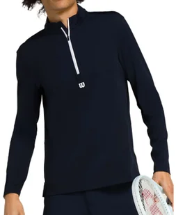 Bluza męska Wilson M Elevate Performance 1/2 Zip Navy L - Bluzy męskie - miniaturka - grafika 1