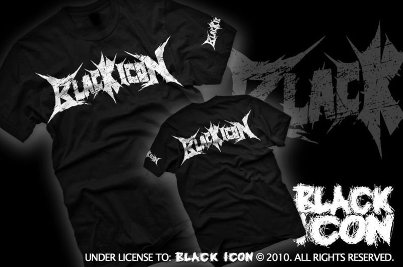 koszulka BLACK ICON - LOGO (MICON038 BLACK)-XL