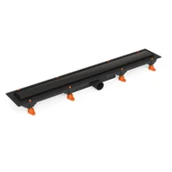 Odpływy liniowe - Odpływ Liniowy z rusztem dwustronnym Jano Drain Pro Line Czarny 75cm - miniaturka - grafika 1