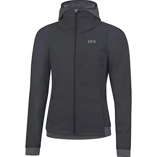 Koszulki i topy damskie - GORE WEAR GORE WEAR damska bluza z kapturem R3 Windstopper Thermo Terra Grey 34 -0R00-X-Small1003780R0002-0R00 - grafika 1