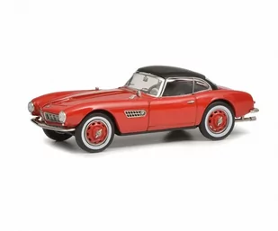 Schuco Bmw 507 With Hardtop Red Black 1:43 450218600 - Samochody i pojazdy dla dzieci - miniaturka - grafika 1