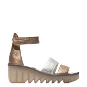 Sandały damskie - Sandały damskie Fly London BONO 290 skórzane multikolor P501290015 - miniaturka - grafika 1