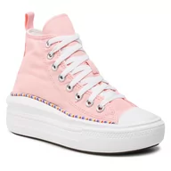 Trampki damskie - Converse Trampki Ctas Move Hi 272853C Storm Pink/Washed Indigo/White - miniaturka - grafika 1