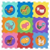 Maty piankowe - Puzzle Podłogowe Mata Podłogowa Zwierzęta Domowe Smily Play - miniaturka - grafika 1
