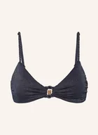 Stroje kąpielowe - Seafolly Góra Od Bikini Bralette Poolside Z Błyszczącą Przędzą blau - miniaturka - grafika 1