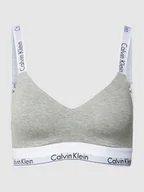 Bielizna sportowa damska - Biustonosz typu bralette z detalami z logo - miniaturka - grafika 1