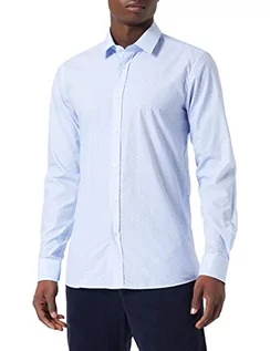 Koszulki męskie - HUGO Koszulka męska, Light/Pastel Blue459, 38 - grafika 1