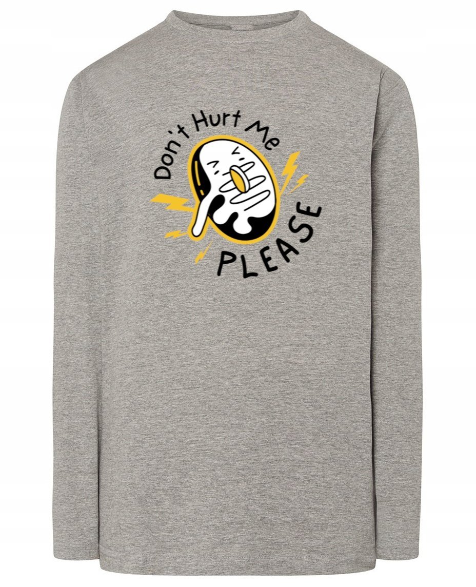 Longsleeve zabawny nadruk PĄCZEK DONUT r.3XL