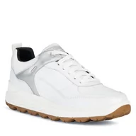 Sneakersy damskie - Sneakersy Geox D Spherica 4x4 B Abx D3626D 0467B C0007 White/Silver - miniaturka - grafika 1