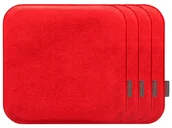 Poduszki na krzesła - MAGMA Komplet 4 poduszek na krzesło MAGMA Avaro (Kwadratowy, Czerwony) - miniaturka - grafika 1