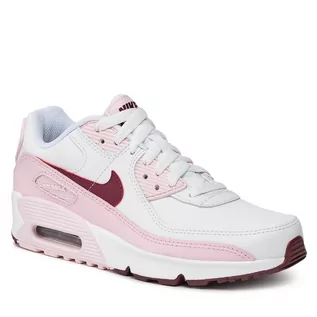 Buty dla dziewczynek - Buty Nike Air Max 90 Ltr (GS) CD6864 114 White/Dark Beetroot/Pink Foam - grafika 1