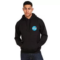Bluzy męskie - Nasa Męska bluza z kapturem Circle Lhc, Czarny (czarny blk), XXL - miniaturka - grafika 1