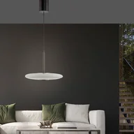 Lampy sufitowe - Lampa wisząca PURE LED E-Vitrum, brąz/opal, szkło/aluminium CCT - miniaturka - grafika 1