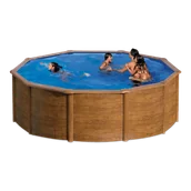 Baseny ogrodowe - Basen ogrodowy stalowy Pacific aqua 460x120 cm GRE - miniaturka - grafika 1