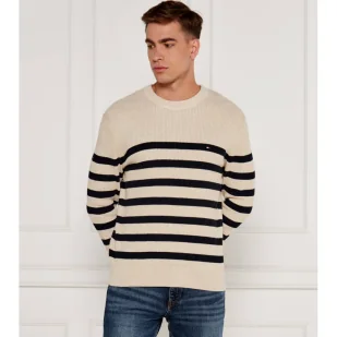 Tommy Hilfiger Sweter Regular Fit - Swetry męskie - miniaturka - grafika 1