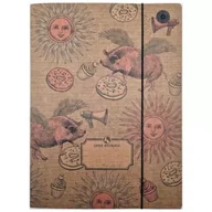 Teczki i skoroszyty - Teczka A4 z gumką Vintage (10szt) - Ziemia Obiecana - miniaturka - grafika 1