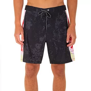 Kąpielówki męskie - Hurley Męskie szorty M Phtm Fl Riviera 18' Board Shorts czarny czarny 36 CZ5987 - grafika 1