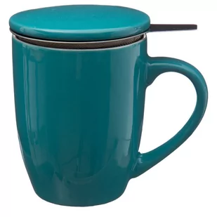 Secret de Gourmet Kubek ceramiczny z sitkiem na herbatę liściasta 320 ml Secret de Gourmet 154002C - Kubki - miniaturka - grafika 1