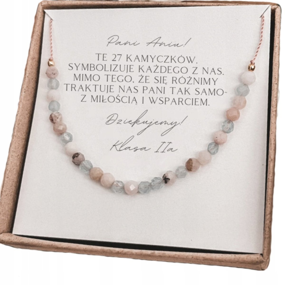 Bransoletka dla Wychowawczyni prezent na Dzień Nauczyciela zakończenie roku