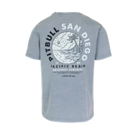 Koszulki sportowe męskie - Pit Bull T-Shirt Koszulka Planet Surf Washed Blue - miniaturka - grafika 1