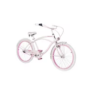 Rowerki biegowe - Rower Cruiser Rider Go Girl White 7-biegowy z hamulcem v-brake - miniaturka - grafika 1