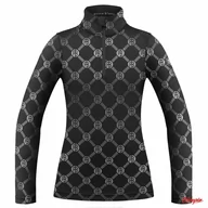 Bluzy narciarskie - Damska Bluza Poivre Blanc Base Layer Monogram Black W23-1940 - miniaturka - grafika 1