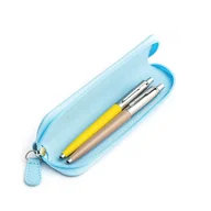 Zestawy piśmiennicze - Zestaw prezentowy długopis Parker Jotter Originals Żółty i Beżowy z niebieskim etui - miniaturka - grafika 1