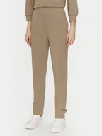Spodnie damskie - JOOP! Spodnie materiałowe 30044796 Beżowy Regular Fit - miniaturka - grafika 1