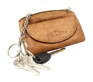 Etui Na Klucze Skórzane BAG STREET Skóra Naturalna Kluczówka Wzór III BS590 - Etui na klucze - miniaturka - grafika 3