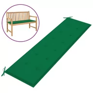 Poduszki na krzesła - vidaXL Poduszka na ławkę ogrodową, zielona, 180x50x3 cm - miniaturka - grafika 1