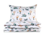 Pościel dla dzieci - Pościel niemowlęca 90x120 Podniebna przygoda z plecaczkiem - miniaturka - grafika 1