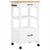 Wózki kuchenne - Wózek kuchenny, Monza, 48x40x90 cm, lite drewno s - miniaturka - grafika 1