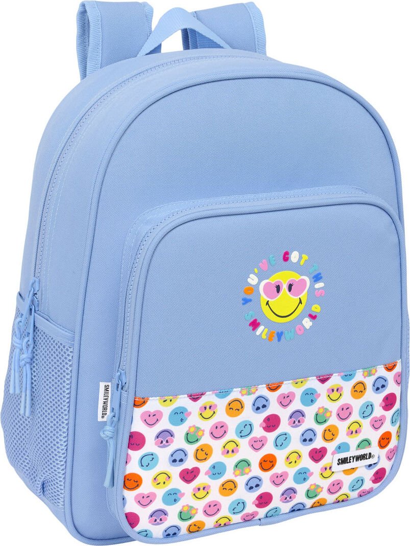 Plecak szkolny Smiley Joyful Blue Kolorowy 32 x 38 x 12 cm