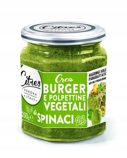 Citres Creaburger Spinak Pasta warzywna szpinak na vege burgera pulpety - Zdrowa żywność - miniaturka - grafika 1