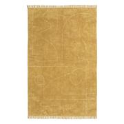 Dywany - Pomarańczowy ręcznie tkany bawełniany dywan Westwing Collection Lines, 200 x 300 cm - miniaturka - grafika 1