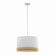 Lampy sufitowe - TK Lighting Lampa wisząca nowoczesna PAGLIA Big White ratan   6533 - miniaturka - grafika 1