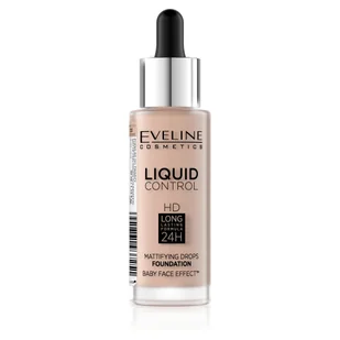 Eveline Liquid Control HD podkład do twarzy z dropperem 020 Rose Beige 32ml - Podkłady do twarzy - miniaturka - grafika 3