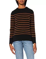 Swetry damskie - Armor Lux Briac sweter damski, czarny i srebrny, 3XL - miniaturka - grafika 1